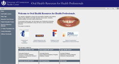 Desktop Screenshot of oralhealth.uchc.edu