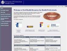 Tablet Screenshot of oralhealth.uchc.edu