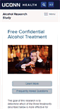 Mobile Screenshot of alcoholtreatment.uchc.edu