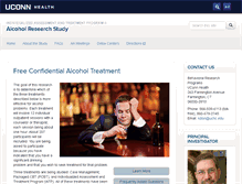 Tablet Screenshot of alcoholtreatment.uchc.edu